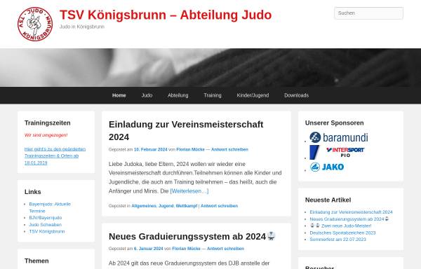 Vorschau von www.koe-judo.de, TSV Königsbrunn