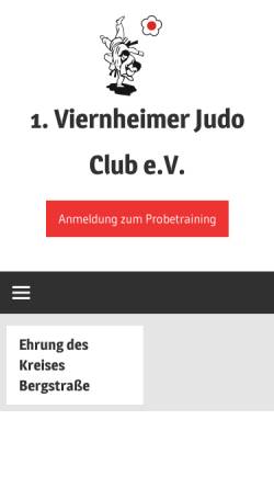 Vorschau der mobilen Webseite www.1viernheimerjc.de, 1. Viernheimer Judo Club e.V.