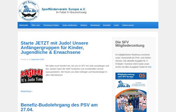 Vorschau von judo.bs, SFV Europa Judo