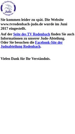 Vorschau der mobilen Webseite www.tvrodenbach-judo.de, TV Rodenbach