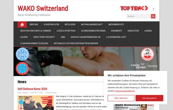 Vorschau von www.wakoswitzerland.ch, Swiss Kickboxing Federation S.K.B.F.