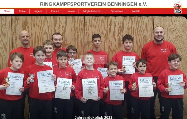 Vorschau von www.rsvbenningen.de, Ringkampfsportverein Benningen e. V.