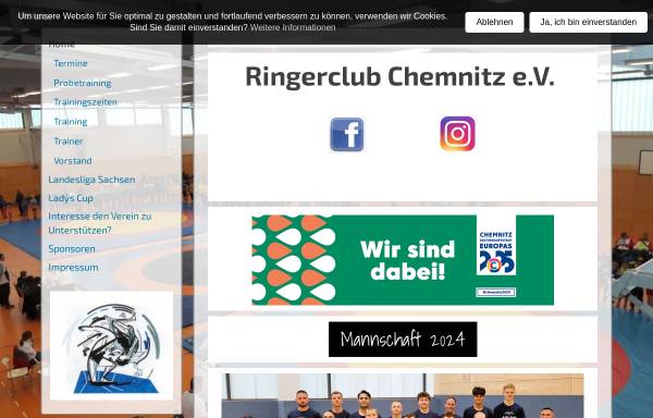 Vorschau von ringen-chemnitz.de, Ringerclub Chemnitz e.V.