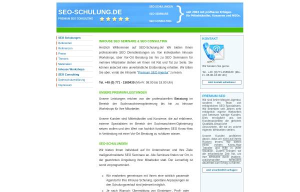 Vorschau von www.seo-schulung.de, SEO-Schulung.de