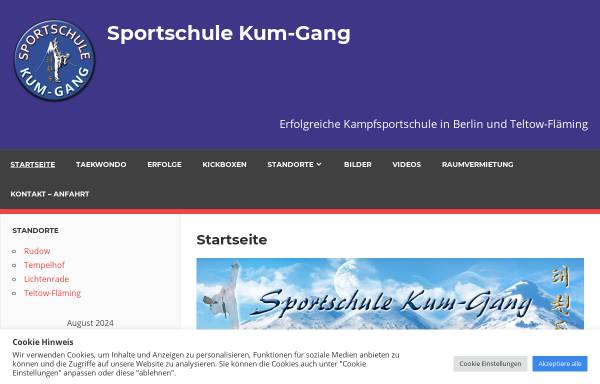 Vorschau von www.kum-gang.de, Sportschule Kum-Gang