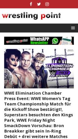 Vorschau der mobilen Webseite wrestling-point.de, Wrestling-Point
