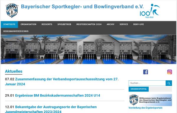 Vorschau von www.bskv.de, Bayerischer Sportkegler- und Bowlingverband e.V.
