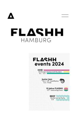 Vorschau der mobilen Webseite www.flashh.de, FLASHH, Hamburg