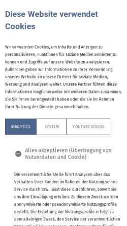 Vorschau der mobilen Webseite www.dav-augsburg.de, DAV Sektion Augsburg