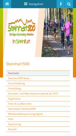 Vorschau der mobilen Webseite www.steinhart500.de, Steinhart500