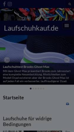 Vorschau der mobilen Webseite www.laufschuhkauf.de, Laufschuhkauf.de