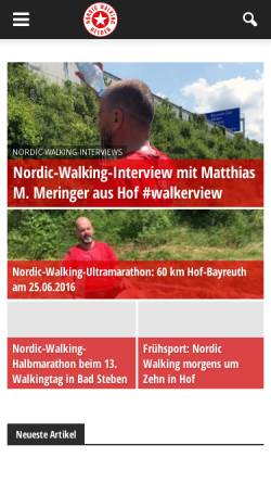 Vorschau der mobilen Webseite nordicwalkinghelden.de, Nordic-Walking-Helden
