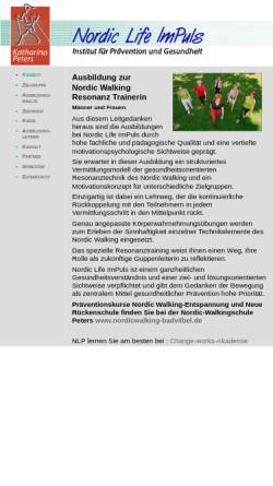 Vorschau der mobilen Webseite nordicwalking-ausbildung.de, Katharina Peters