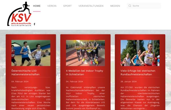 Vorschau von www.ksv-la.at, Kapfenberger Sport Vereinigung Leichtathletik