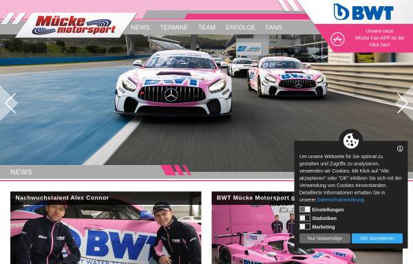 Vorschau von www.muecke-motorsport.de, Team Mücke Motorsport