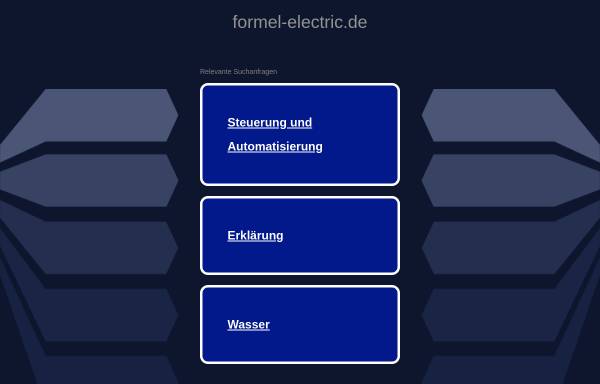 Vorschau von www.formel-electric.de, Formel Electric