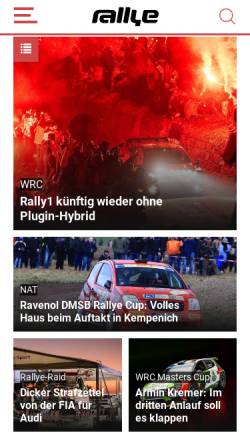 Vorschau der mobilen Webseite www.rallye-magazin.de, Rallye-Magazin