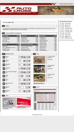 Vorschau der mobilen Webseite www.autocross-em.de, Autocross Europameisterschaft
