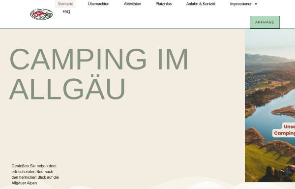 Vorschau von www.insel-camping.de, Insel-Camping am See