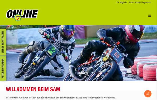 Vorschau von www.s-a-m.ch, SAM - Schweizerischer Auto- und Motorradfahrer-Verband