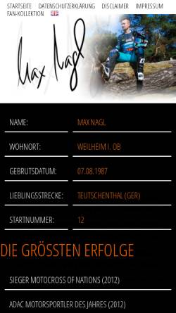 Vorschau der mobilen Webseite www.maxnagl.de, Max Nagl