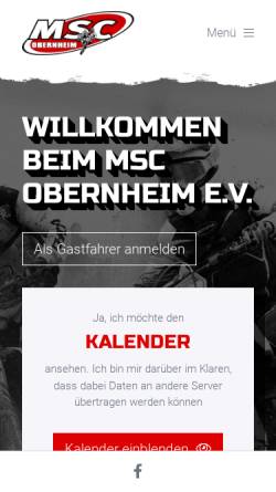 Vorschau der mobilen Webseite www.msc-obernheim.de, MSC Obernheim