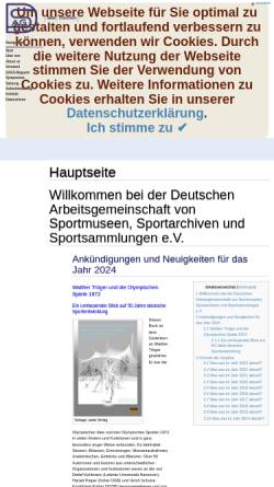 Vorschau der mobilen Webseite www.dags-ev.de, Deutsche Arbeitsgemeinschaft für Sportmuseen, Sportarchive und Sportsammlungen e.V.