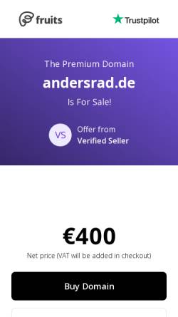 Vorschau der mobilen Webseite andersrad.de, AndersRad, Doris Wienick