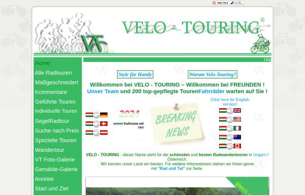 Vorschau von www.velo-touring.hu, Velo-Touring