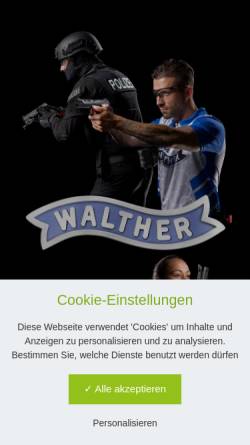 Vorschau der mobilen Webseite www.carl-walther.info, Carl Walther GmbH