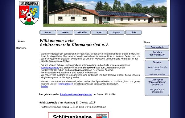 Vorschau von www.xn--schtzenverein-dietmannsried-k3c.de, Schützenverein Dietmannsried