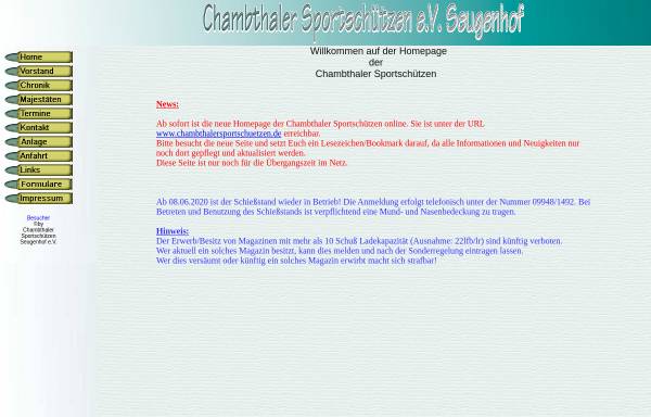 Chambtaler Sportschützen e.V. Seugenhof
