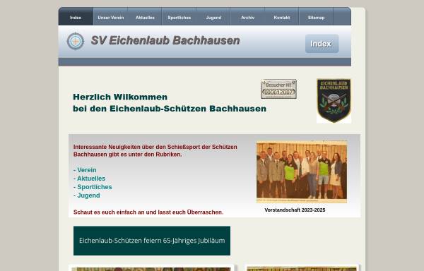 Vorschau von www.eichenlaub-bachhausen.de, Schützen-Verein Eichenlaub Bachhausen