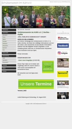 Vorschau der mobilen Webseite www.schuetzenverein-imkuehl.de, Schützenverein Im Kühl e.V.