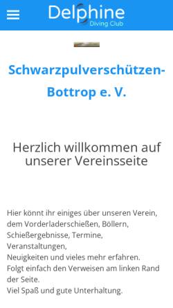 Vorschau der mobilen Webseite schwarzpulverschuetzen.de, Verein der Schwarzpulverschützen Bottrop e.V.