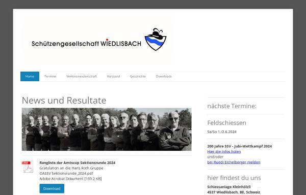 Vorschau von www.sgwiedlisbach.ch, Schützengesellschaft Wiedlisbach