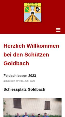 Vorschau der mobilen Webseite www.schuetzen-goldbach.ch, Schützengesellschaft Goldbach