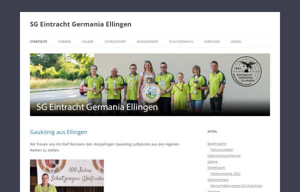 Vorschau von www.sg-ellingen.de, Schützengesellschaft Eintracht Germania Ellingen e.V.