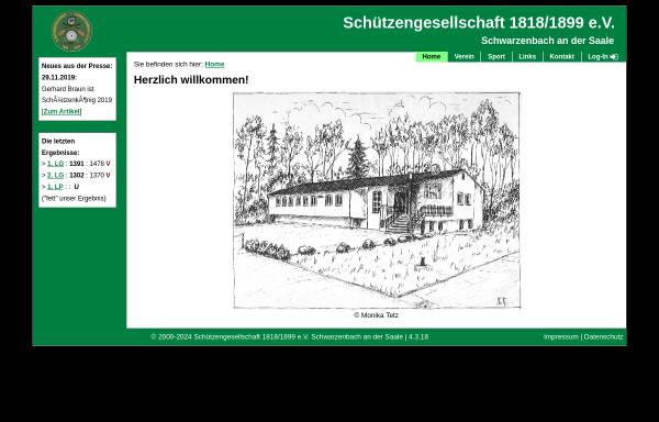 Vorschau von www.sg-schwarzenbach.de, SG 1818/1899 e.V. Schwarzenbach an der Saale
