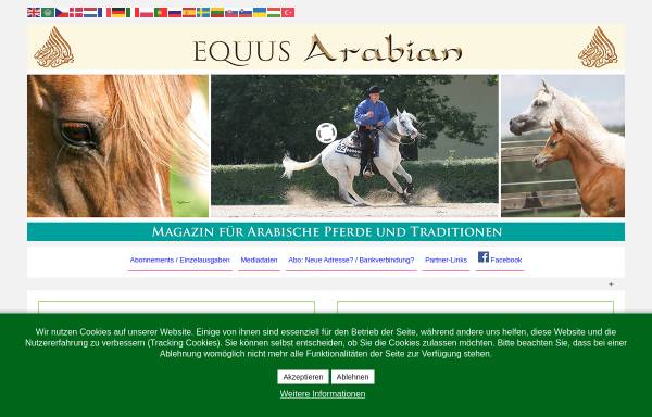 Vorschau von www.equus-arabian.de, Equus Arabian