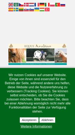 Vorschau der mobilen Webseite www.equus-arabian.de, Equus Arabian