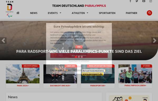 Vorschau von www.deutsche-paralympische-mannschaft.de, Deutsche Paralympische Mannschaft