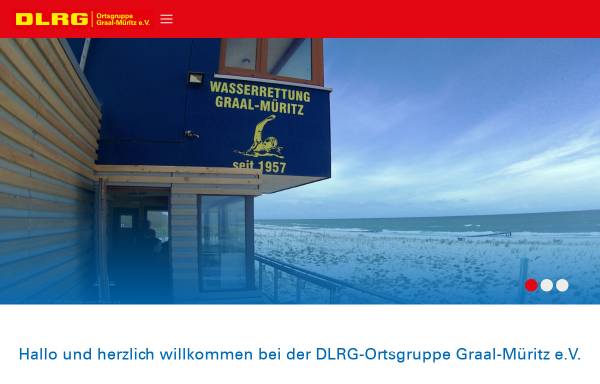 Vorschau von graal-mueritz.dlrg.de, DLRG Ortsgruppe Graal-Müritz e.V.