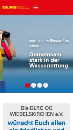 Vorschau der mobilen Webseite wiebelskirchen.dlrg.de, DLRG Ortsgruppe Wiebelskirchen