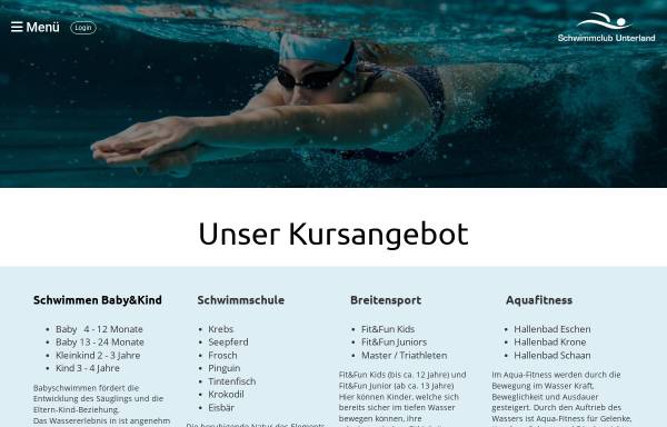 Vorschau von www.scul.li, Schwimmclub Unterland