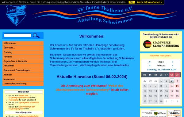 Vorschau von www.sv-tanne.de, SV Tanne Thalheim e.V.