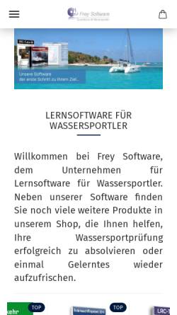 Vorschau der mobilen Webseite frey-software.de, Frey Software