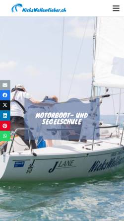 Vorschau der mobilen Webseite www.nickswellenfieber.ch, Nickswellenfieber