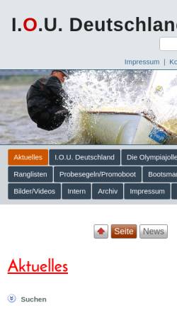 Vorschau der mobilen Webseite www.o-jolle.de, IOU Deutschland e.V.