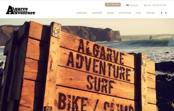 Vorschau von www.surfcamp-portugal.com, Algarve Adventure